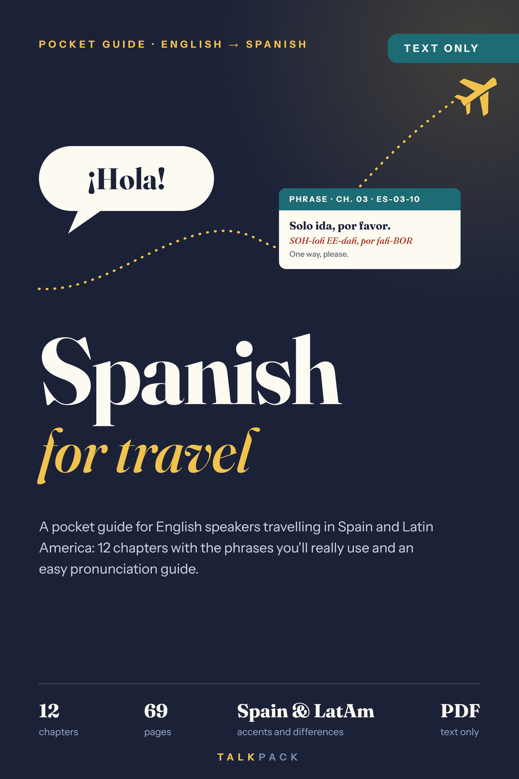 Spanish for Travel – E-book